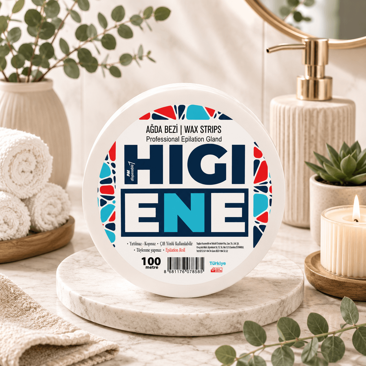 HIGIENE 100 m ağda bezi / HIGIENE 100 m wax strip roll